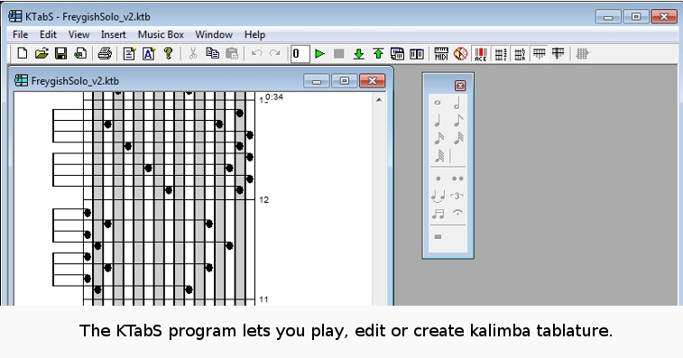 KTabS Kalimba Tablature Software Works in Windows 10 Blog