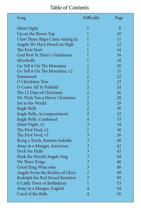Alto Christmas TOC