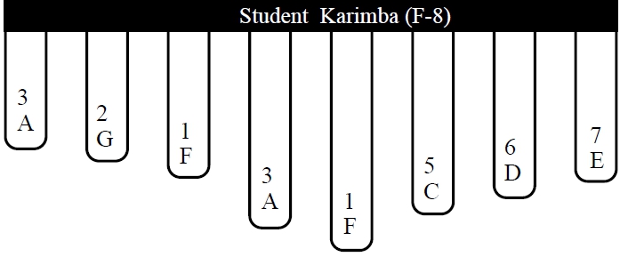 karimba student F8