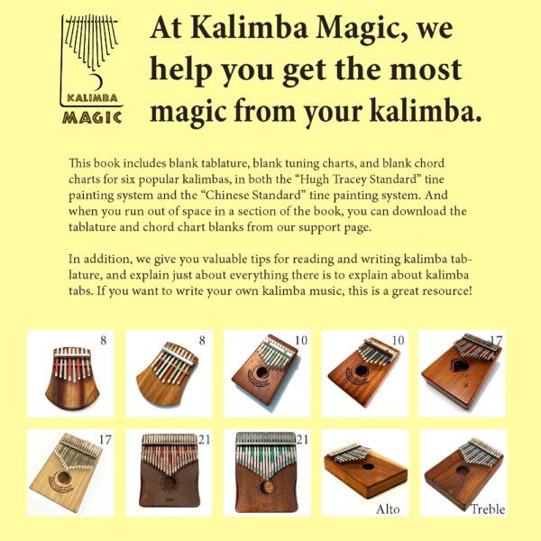Blank Tablature and Tunings for Popular Kalimbas (Hardcopy) - Image 6