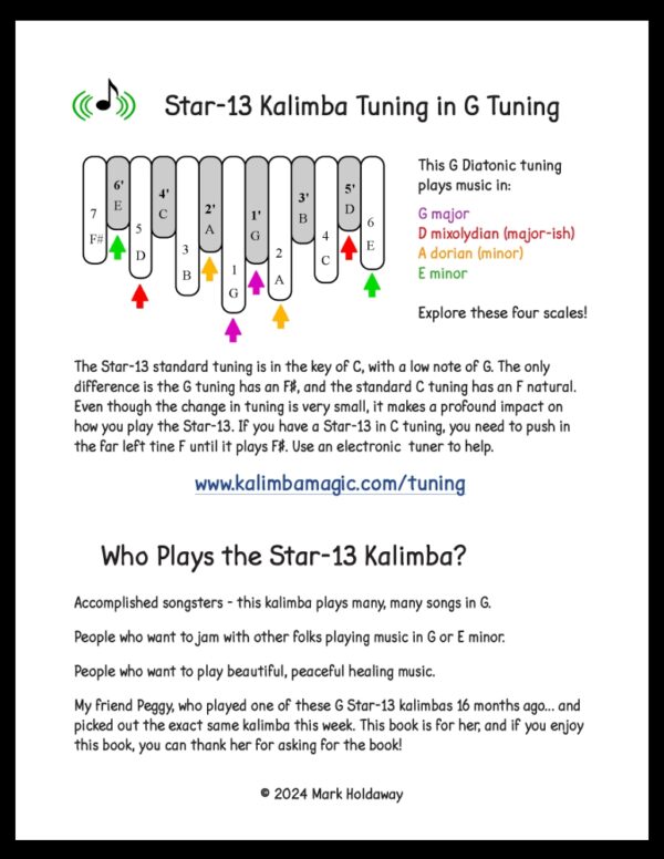The Star-13 Kalimba in G Tuning * With Download - Image 2